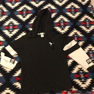 black “pink” hoodie